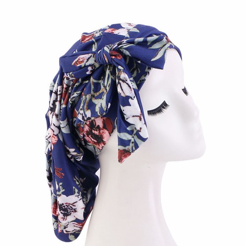 Women Satin Night Sleep Cap Hair Bonnet Hat Head Cover Chemo Cancer Caps Beanie - Picture 3 of 62