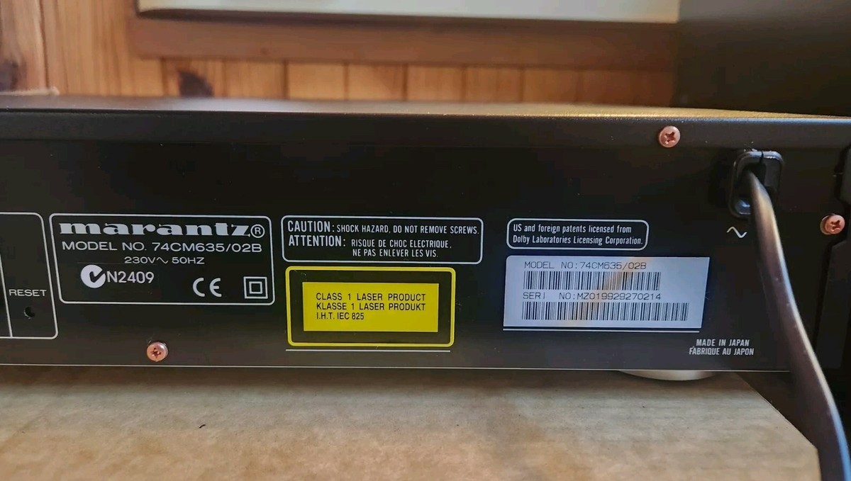Marants CD/MD プレーヤー CM635 Marantz CM635 CD MD Player