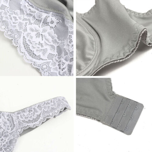 AU SIZE 8-30 Ladies Underwired Non Padded Full Cup Bra Large Bust Lace Firm Hold - Picture 8 of 36