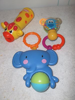 Playskool Giraffe Flashlight Mattel Elephant Little Tike Lightup Rattl Baby Toys