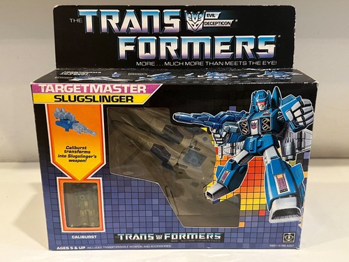 G1 Hasbro Takara Transformer Targetmaster Slugslinger MIB Complete