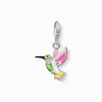 Thomas Sabo Charm AnhäNger Bunter Kolibri Sterlingsilber Kaltemail 0655-007-7