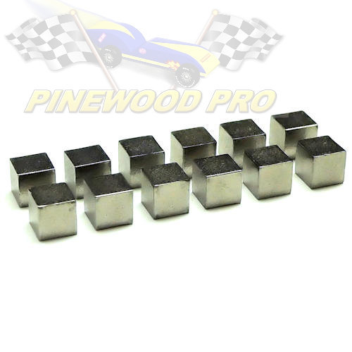 1/4" Tungsten Cube weights for pinewood derby cars from Pinewood Pro eBay