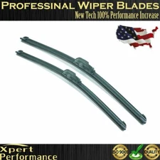 22" & 19" Windshield Wiper Blades Premium OEM Quality J-Hook Blades Bracketless