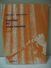 Eraclio Sallustio Invito al Clarinetto Vol 2 Sheet Music Book Berben