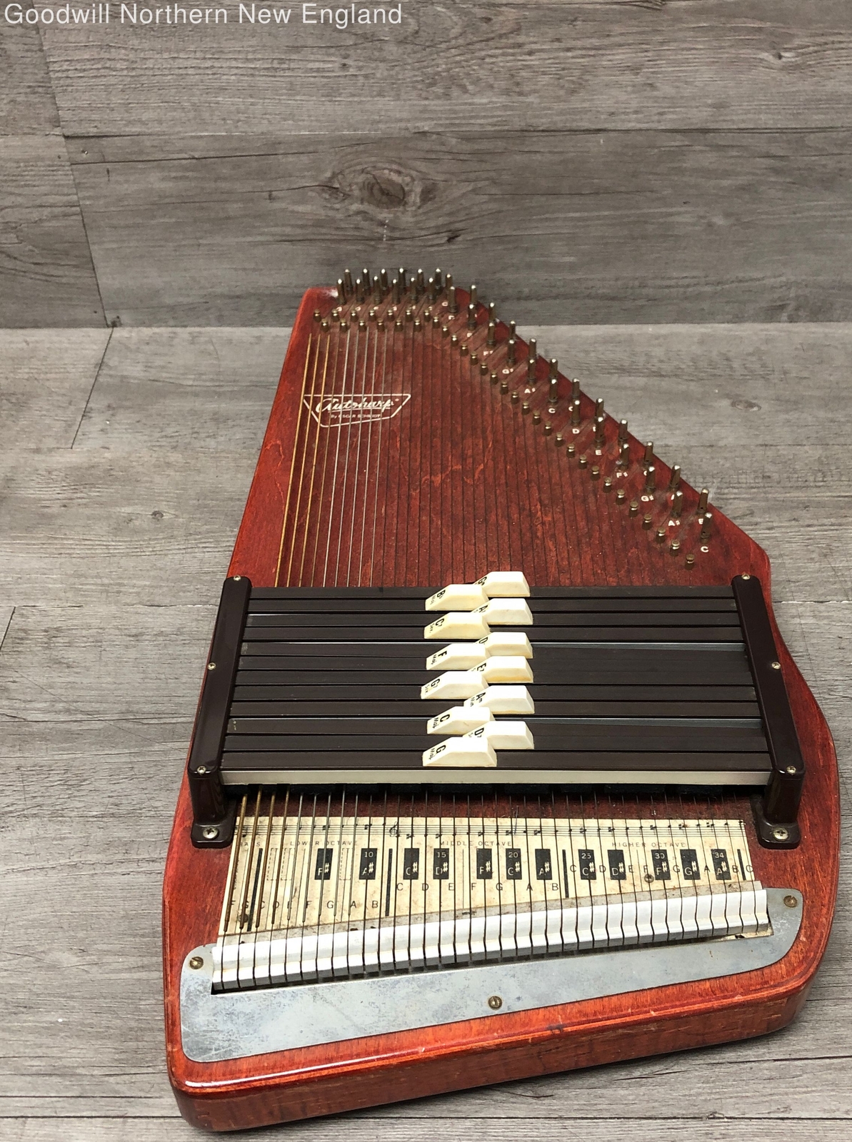 Vintage Oscar Schmidt Autoharp Folk World String Musical Instrument eBay