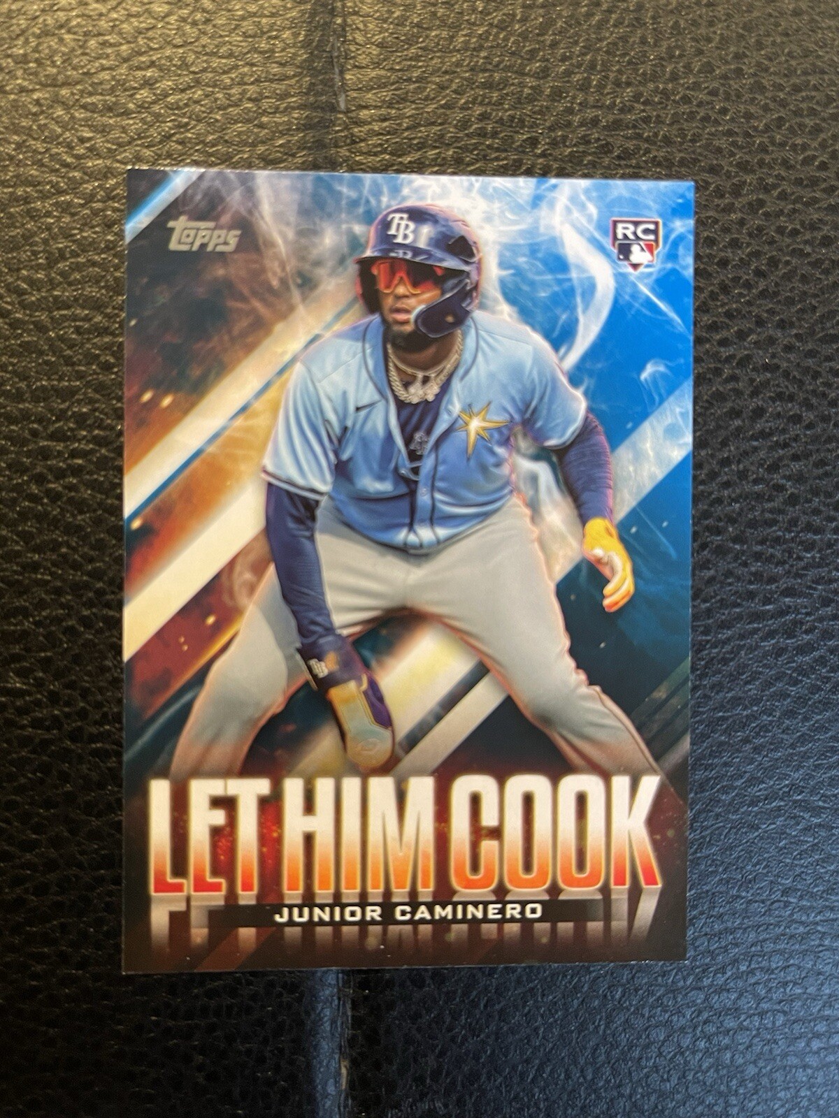2024 Topps Update Let Him Cook Blue Junior Caminero RC Tampa Bay Rays #LHC-13