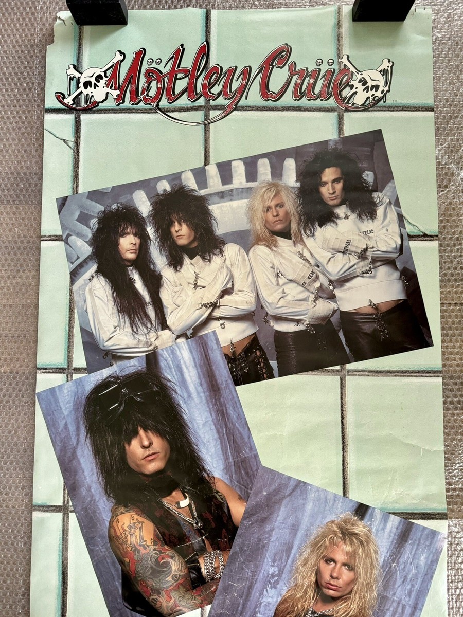 Motley Crue original 1989 huge door poster Dr. Feelgood Nikki Sixx