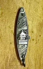 VINTAGE D PERES SOLINGER GERMANY POCKET KNIFE SOUVENIR CHICAGO OLD FORT DEARBORN