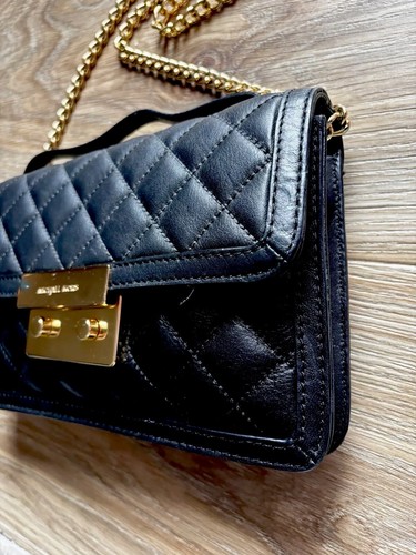 Michael Kors Umhängetasche gesteppt Leder Messenger 9 x 6 Zoll - Bild 5 von 15