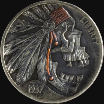 1937 Hand Engraved Hobo Coin (Indian Chief War Cry) | eBay
