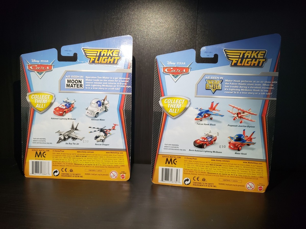 Disney Pixar Cars Take Flight Falcon Hawk Black Rescue Chopper Lot