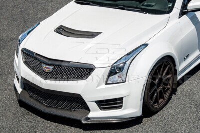 Insert De Calandre En Fibre De Carbone Pour Cadillac ATS-V 2016-2019 - Style OEM, Installation Facile