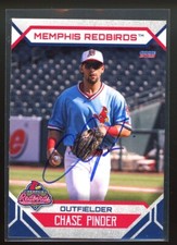 2023 Memphis Redbirds CHASE PINDER Signed Card autograph auto CARDINALS CLEMSON