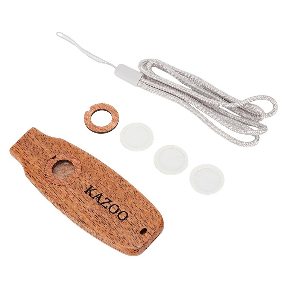 Holz Kazoo Instrument für Party Gitarre Ukulele Begleitung perfektes