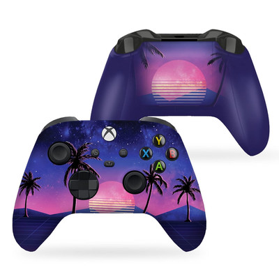 Vaporwave Grid Custom X-Box Controller Wireless Compatible with X-Box One/X-Box 
