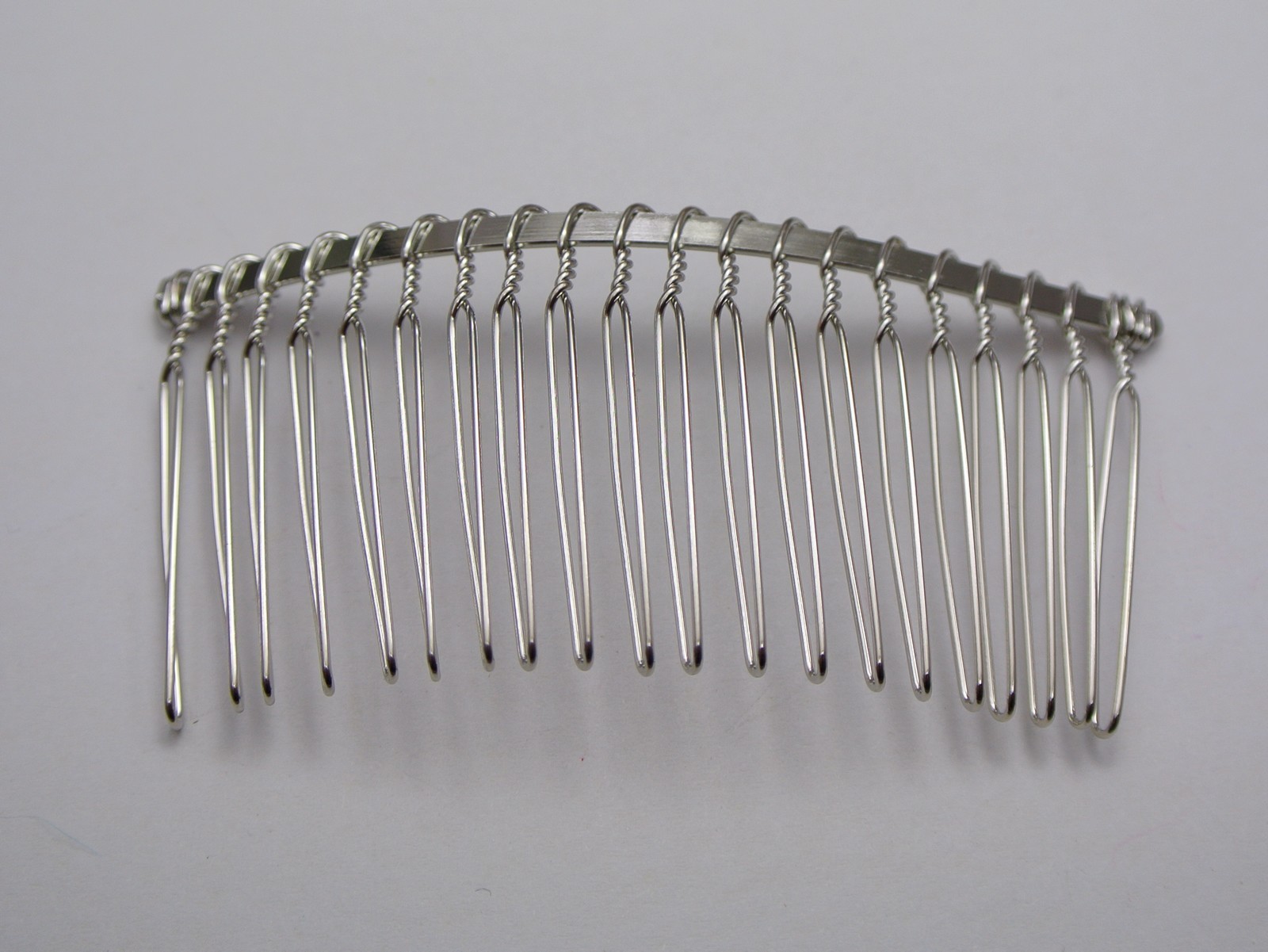 10 Silver Tone Metal Hair Side Combs Clips 76X37mm for DIY Craft eBay