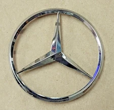 MERCEDES-BENZ CHROME EMBLEM LOGO, 1 PC.