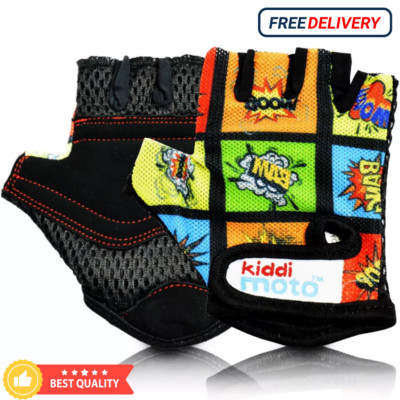 Fahrradhandschuhe Halbfinger Kinder Kinder Fahrrad Reithandschuhe BMX MTB Handschuhe