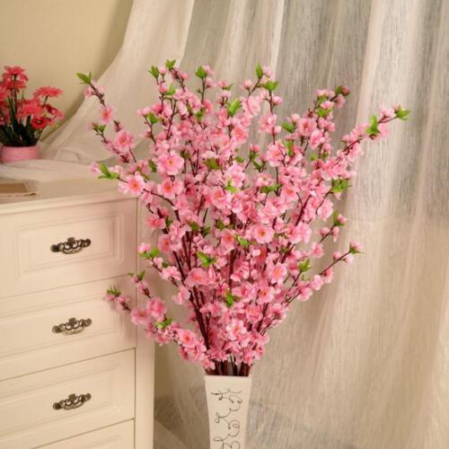 65cm Artificial Peach Blossom Branch Fake Silk Flower S8K0 U0G1✨ еπ 2023 C9T4