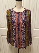 Women Tops.Brand Nine West.Color Blue.Sz L.pre Owned.