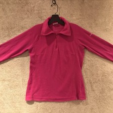 Columbia Jacket Womens Extra Small S Purple Fleece 1/4 Zip Outdoor Hike Camp
