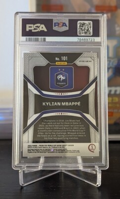 mbappe 2022 panini 299シリ 101 qatar WC 2022 Panini Prizm World Cup Qatar #101 Kylian Mbappe Hyper Prizm