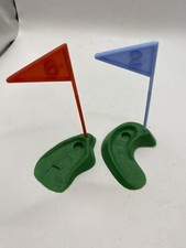 Two Golf Holes Plastic Toys/ Cake Toppers Wilton Pre Owned
