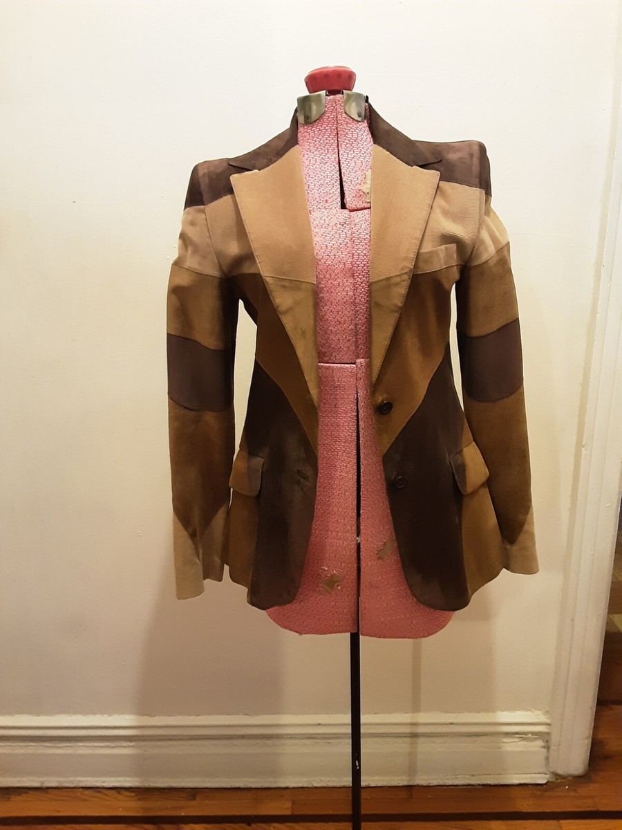 Vintage Dolce & Gabanna Women's Brown Suede and Corduory