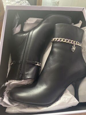JW Anderson Embellished Leather Ankle Boots Size 9