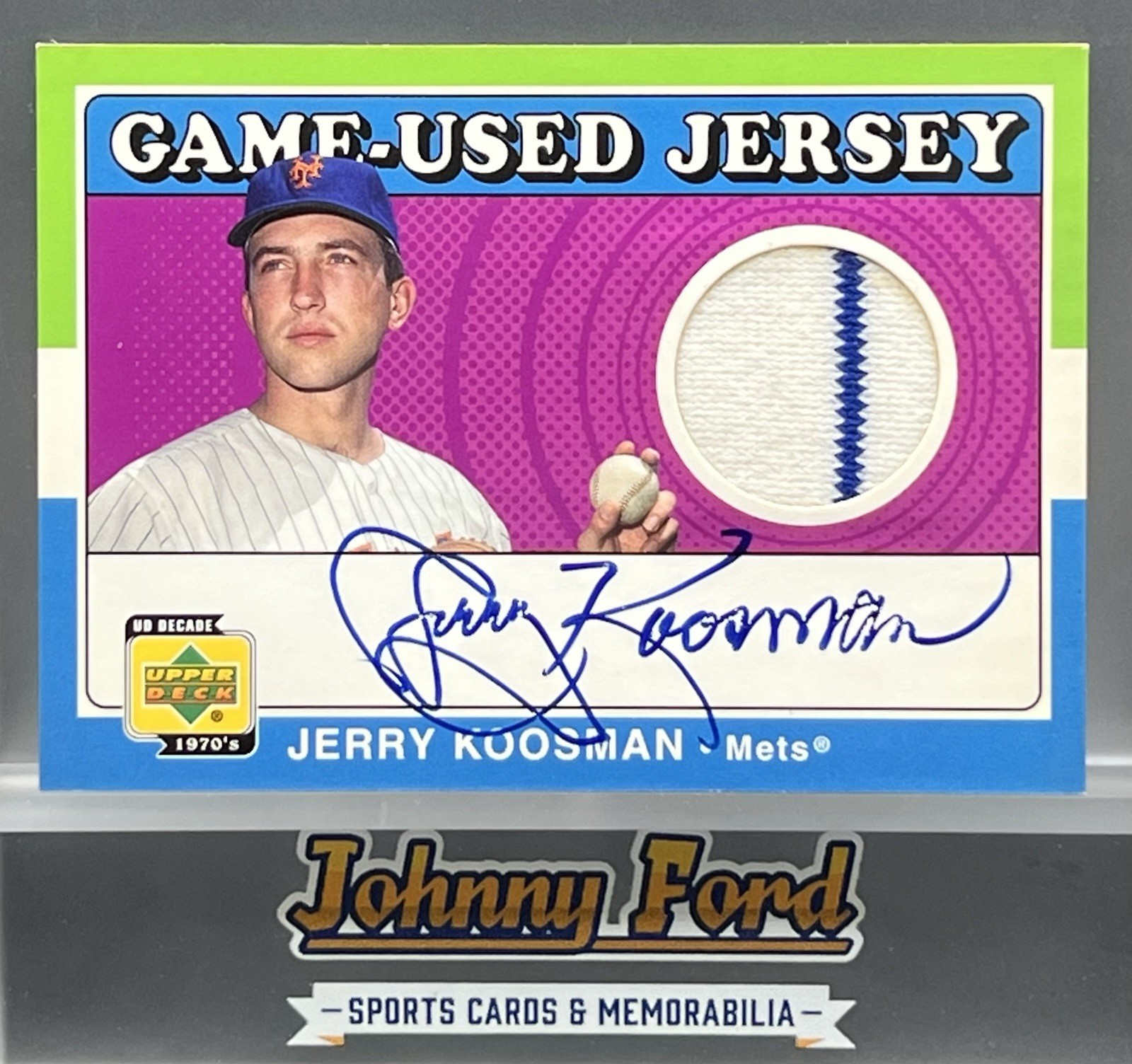 Jerry Koosman #SJ-JKo 2001 Upper Deck Decade 1970's Baseball Game-Used Jerseys Autographed