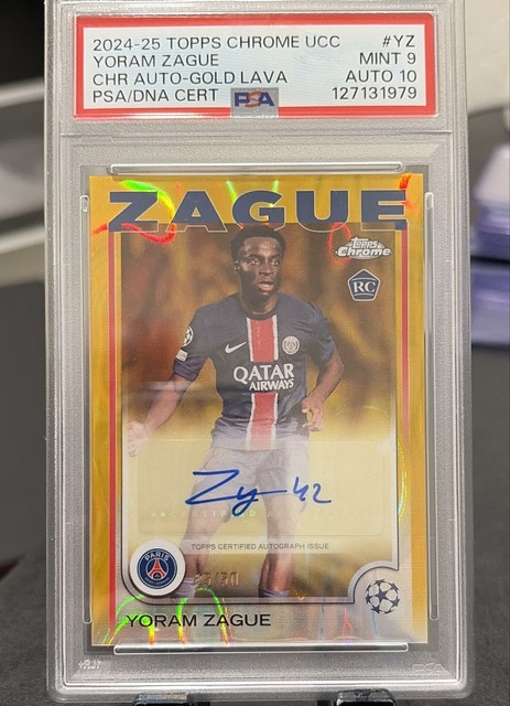 2024-25 Topps Chrome Uefa Club Competitions - Chrome Autographs Yoram Zague...