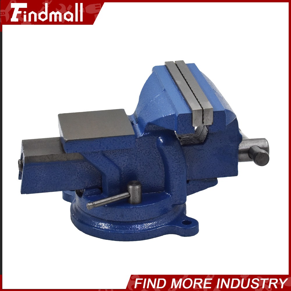 Findmall 6" Heavy Duty Bench Vise with Anvil Swivel Table Top Clamp Locking Base