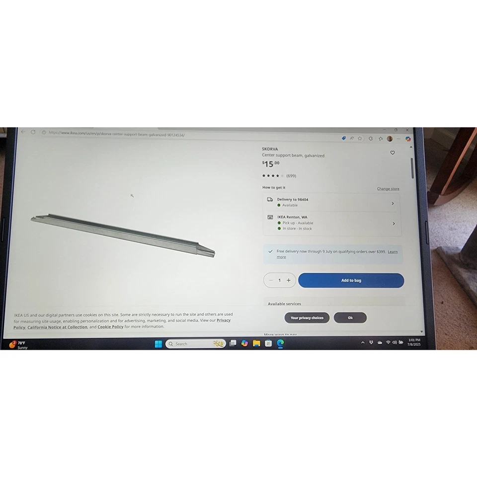 Marco de cama Ikea Queen con almacenamiento y tabla de cabeza Queen con almacenamiento ¡¡$300!!! Foto 3 de 4