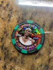 LEBRON JAMES 2005-06 Topps Poker Chip non auto Green Black Silver Holo #/199