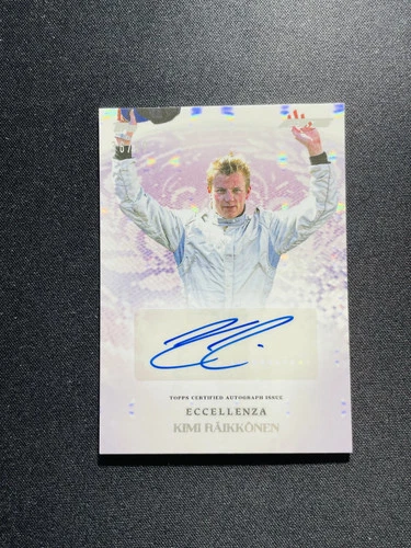 2025 Topps Eccellenza F1 Supremo Auto Kimi Raikkonen Purple Foil 36/50 JS72