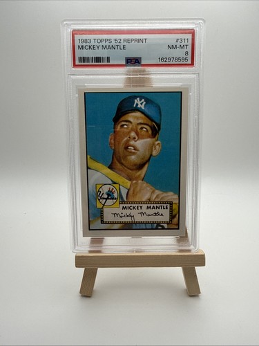 1983 TOPPS ‘52 REPRINT MICKEY MANTLE #311 PSA 8 NM-MT