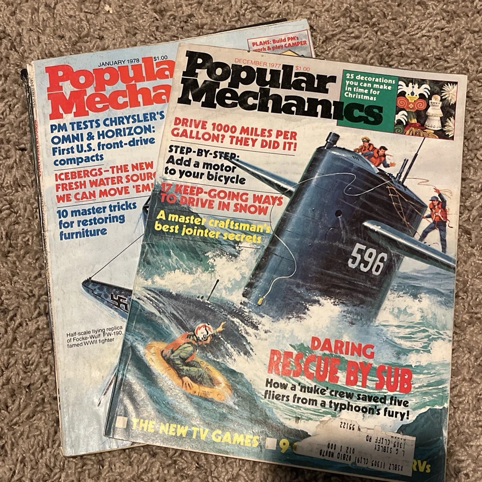 VINTAGE LOT OF 10 POPULAR MECHANICS MAGAZINES 1969-1986 - Image 4 of 4