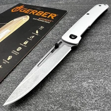Gerber Affinity Silver Aluminum Handles 7Cr17MoV Blade EDC Folding Pocket Knife