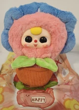 Baby Three A Small Flower "Forget Me Not" Box Plush Toy Keychain