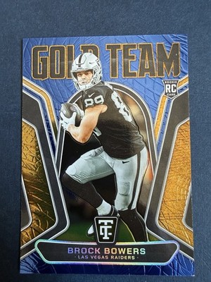 2024 Panini Totally Certified Brock Bowers Rookie Gold Blue /199 Raiders