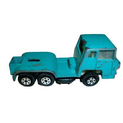 Vintage Yatming Teal Diecast Semi Truck Tractor Cab Made in Hong Kong 1/64 Scale