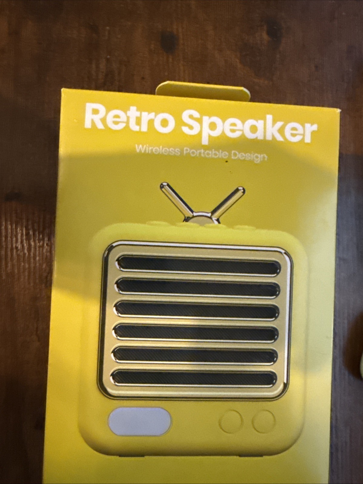 GEMS Retro Speaker - Mustard Yellow: Rechargeable Portable with Micro USB (TT)