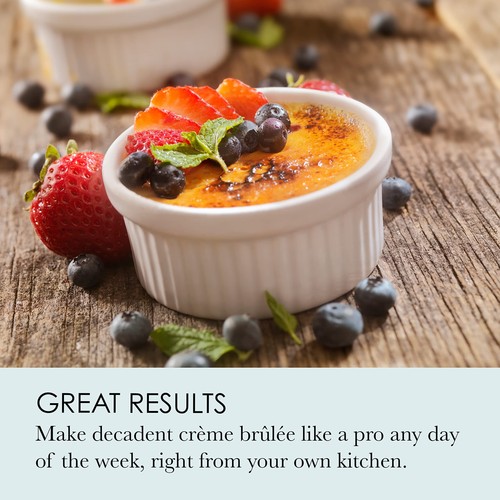 Chicago Metallic Professional 6-Piece Creme Brulee Set with 4 Porcelain Ramek... - Picture 4 of 6