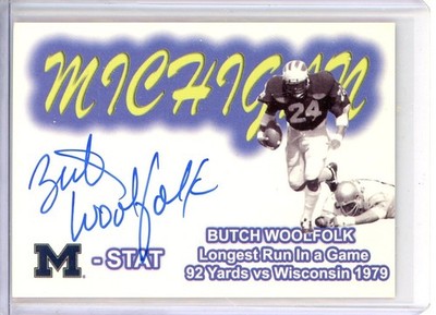 TK LEGACY MICHIGAN M-STAT AUTO BUTCH WOOLFOLK M-STAT 20/100 #ST2