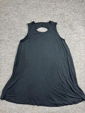 Aventura Dress Womens XL Black Sleeveless A-Line Swing Keyhole Back Eco Tank
