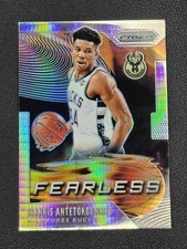 2019-20 Panini Prizm Giannis Antetokounmpo Fearless Hyper Prizm #7 Bucks