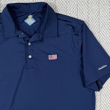 Chubbies Men  s Performance Polo Out Of The Blue Golf Shirt Stretch Size Medium