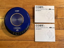 VINTAGE Coby Portable CD Player CX-CD111 Manual TESTED