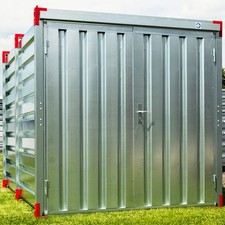 Lagercontainer Baustellencontainer Container Blechcontainer 2m Materialcontainer